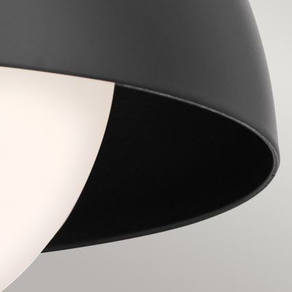 Kichler - Wandleuchte NIVA 1xE27/40W/230V schwarz