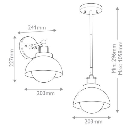Kichler - Wandleuchte NIVA 1xE27/40W/230V schwarz