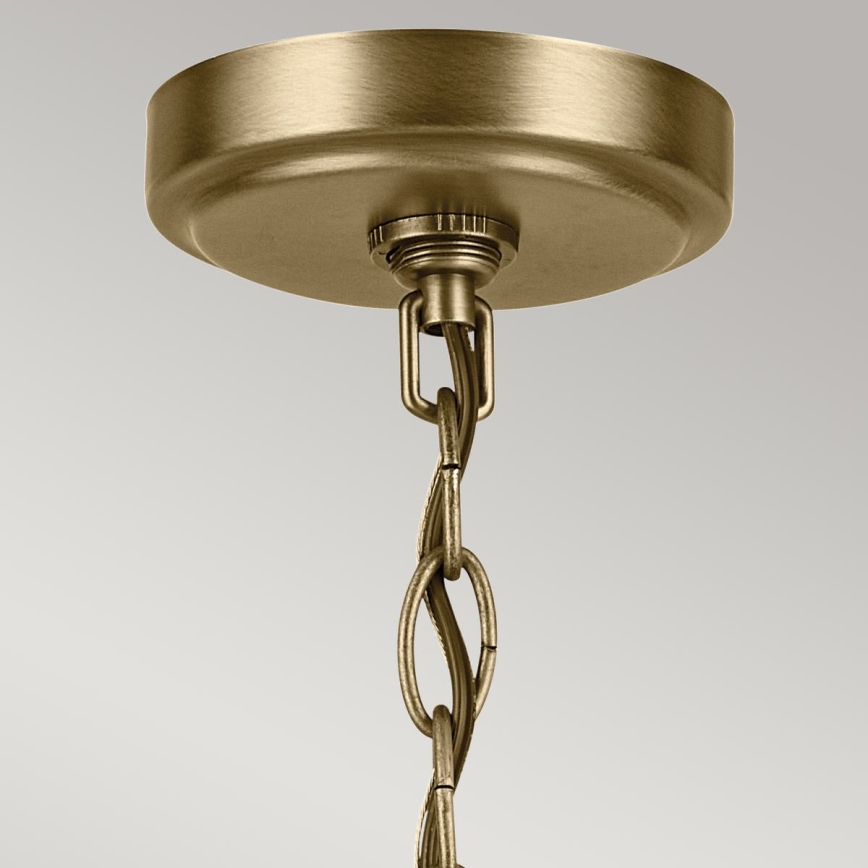 Kichler - Hängeleuchte an Kette WINSLOW 5xE27/60W/230V d 50,2 cm Messing