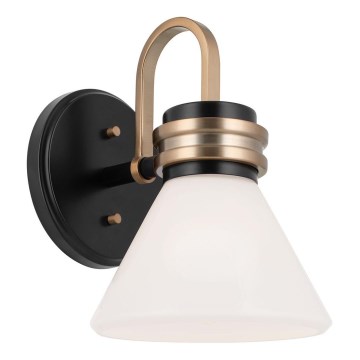 Kichler - LED-Badezimmer-Wandleuchte FARUM 1xG9/3W/230V IP44 schwarz/Messing