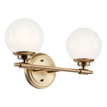 Kichler - LED-Wandleuchte für Badezimmer BENNO 2xG9/3W/230V IP44 Messing