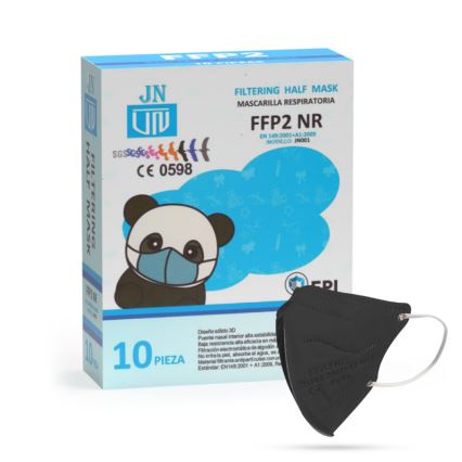 Kinder-Atemschutzmaske FFP2 NR Kids schwarz 20 Stk.