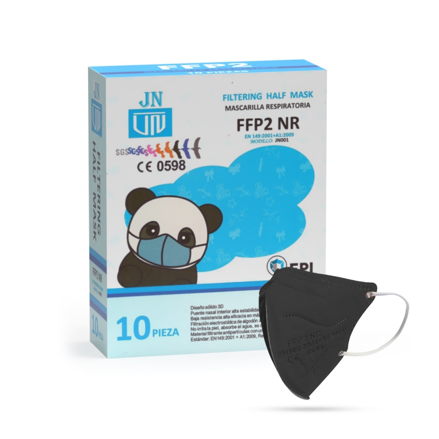 Kinder-Atemschutzmaske FFP2 NR Kids schwarz 20 Stk.