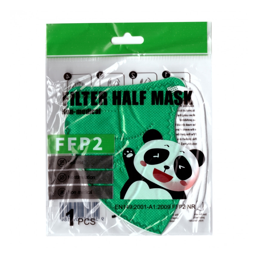 Kinder-Atemschutzmaske FFP2 NR Kinder grün 20 Stk.