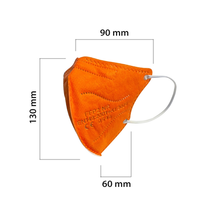 Kinder-Atemschutzmaske FFP2 NR Kinder orange 50 Stk.