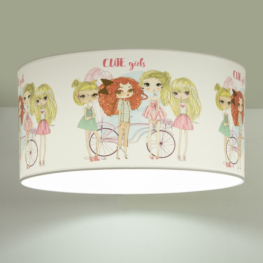 Kinder-Deckenleuchte GIRLS VIBES 1xE27/60W/230V Ø 40 cm für Mädchen