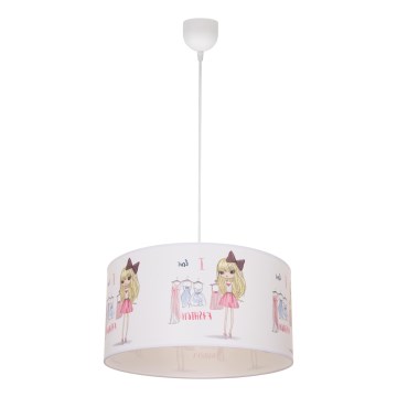 Kinder-Deckenleuchte GIRLS VIBES 1xE27/60W/230V Ø 40 cm Ich liebe Mode