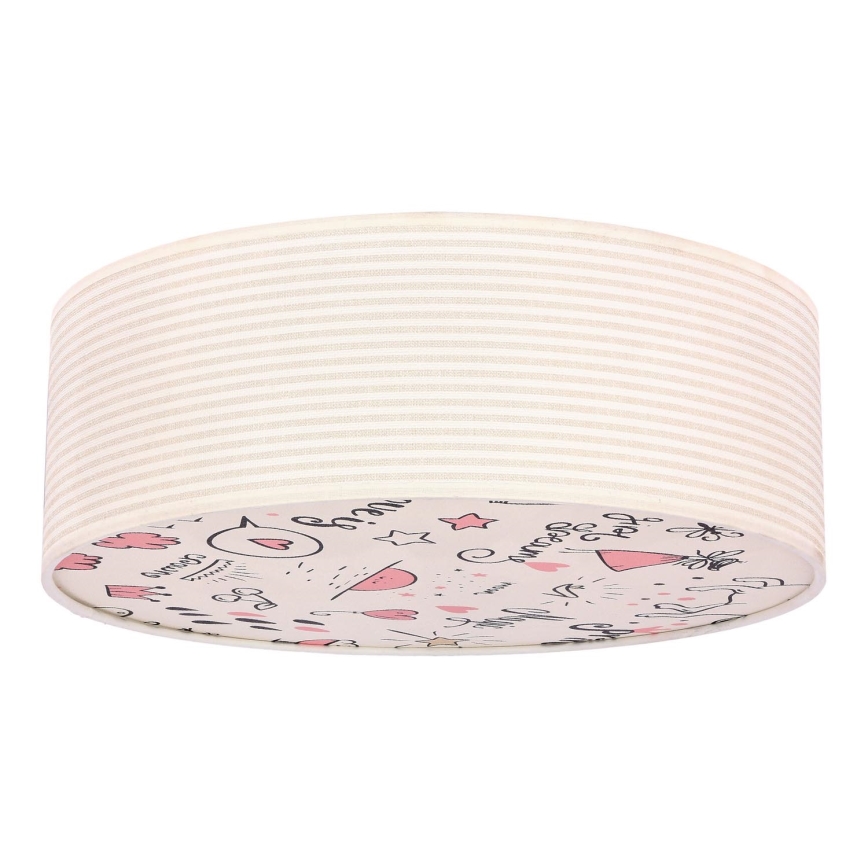 Kinder-Deckenleuchte KIDDY 2xE27/40W/230V beige/rosa