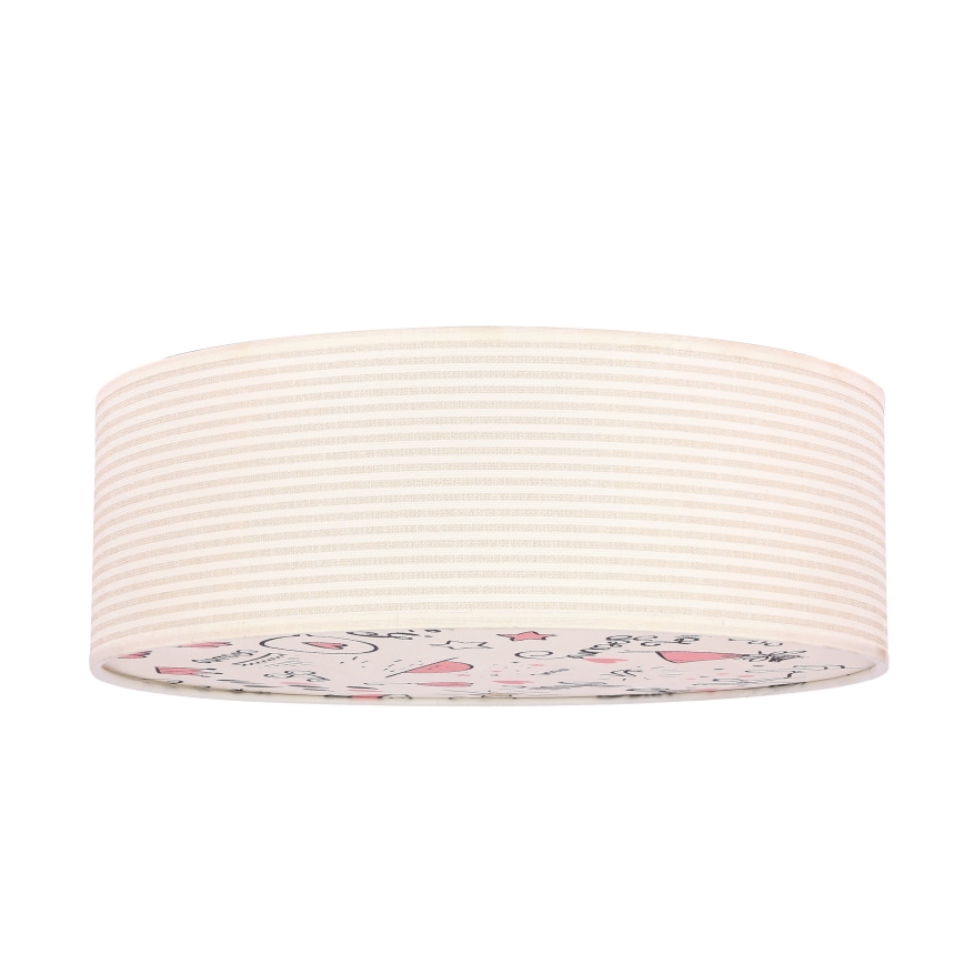 Kinder-Deckenleuchte KIDDY 2xE27/40W/230V beige/rosa