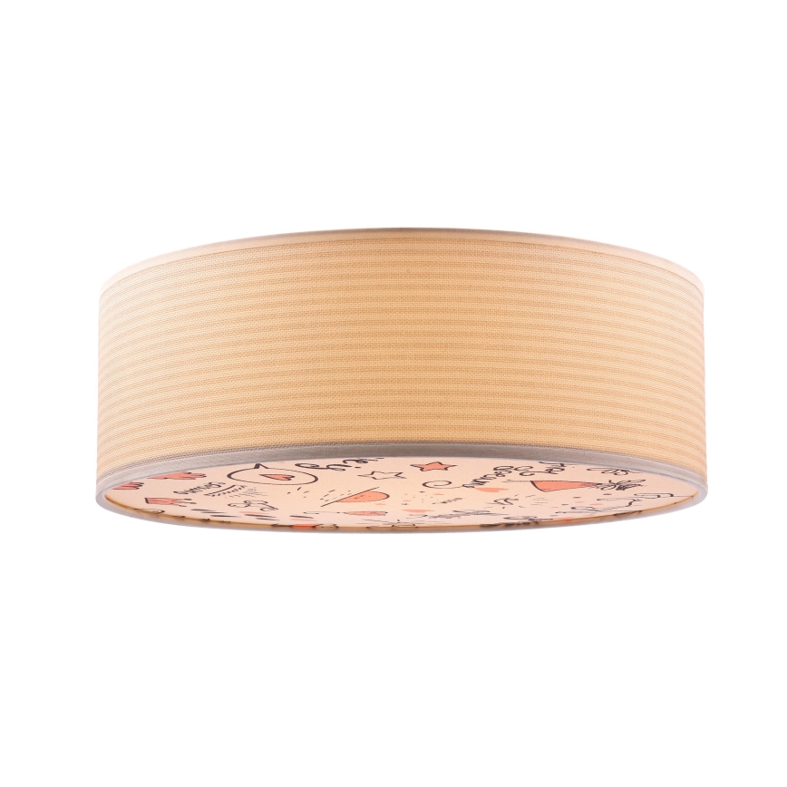 Kinder-Deckenleuchte KIDDY 2xE27/40W/230V beige/rosa