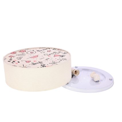 Kinder-Deckenleuchte KIDDY 2xE27/40W/230V beige/rosa