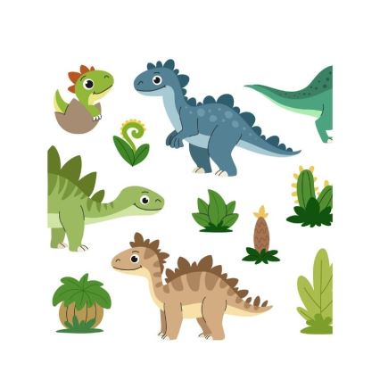 Kinder-Deckenleuchte KIDS ROOM 1xE27/60W/230V Ø 40 cm Dinosaurier