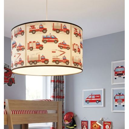 Kinder-Deckenleuchte KIDS ROOM 1xE27/60W/230V Ø 40 cm Feuerwehr
