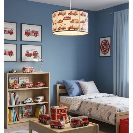 Kinder-Deckenleuchte KIDS ROOM 1xE27/60W/230V Ø 40 cm Feuerwehr