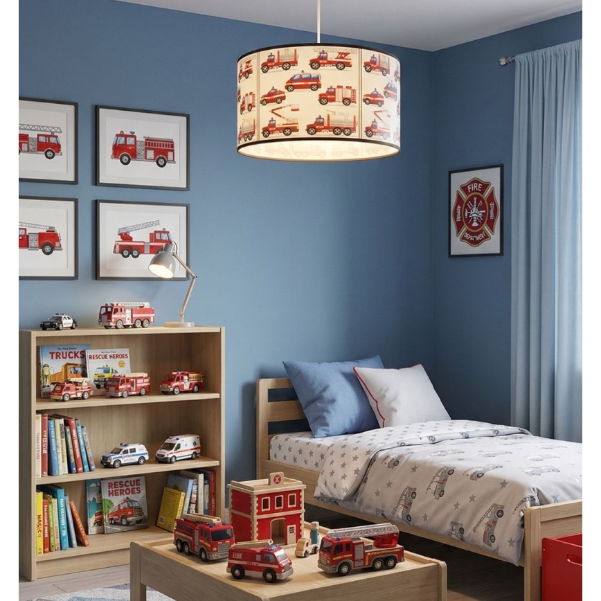 Kinder-Deckenleuchte KIDS ROOM 1xE27/60W/230V Ø 40 cm Feuerwehr