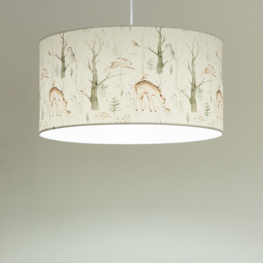 Kinder-Deckenleuchte KIDS ROOM 1xE27/60W/230V Ø 40 cm, mit niedlichen Tiermotiven