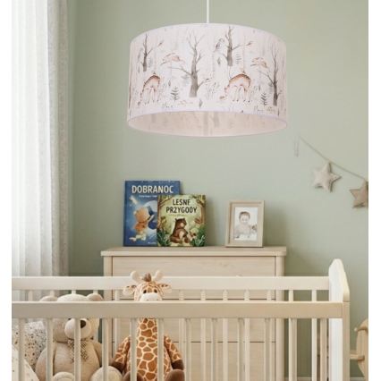 Kinder-Deckenleuchte KIDS ROOM 1xE27/60W/230V Ø 40 cm, mit niedlichen Tiermotiven