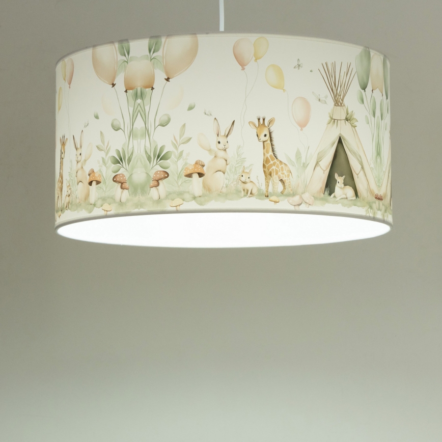 Kinder-Deckenleuchte KIDS ROOM 1xE27/60W/230V Ø 40 cm mit niedlichen Tiermotiven