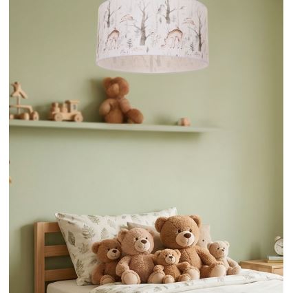 Kinder-Deckenleuchte KIDS ROOM 1xE27/60W/230V Ø 40 cm mit Tiermotiven