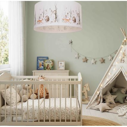 Kinder-Deckenleuchte KIDS ROOM 1xE27/60W/230V, Ø 40 cm, mit Tiermotiven