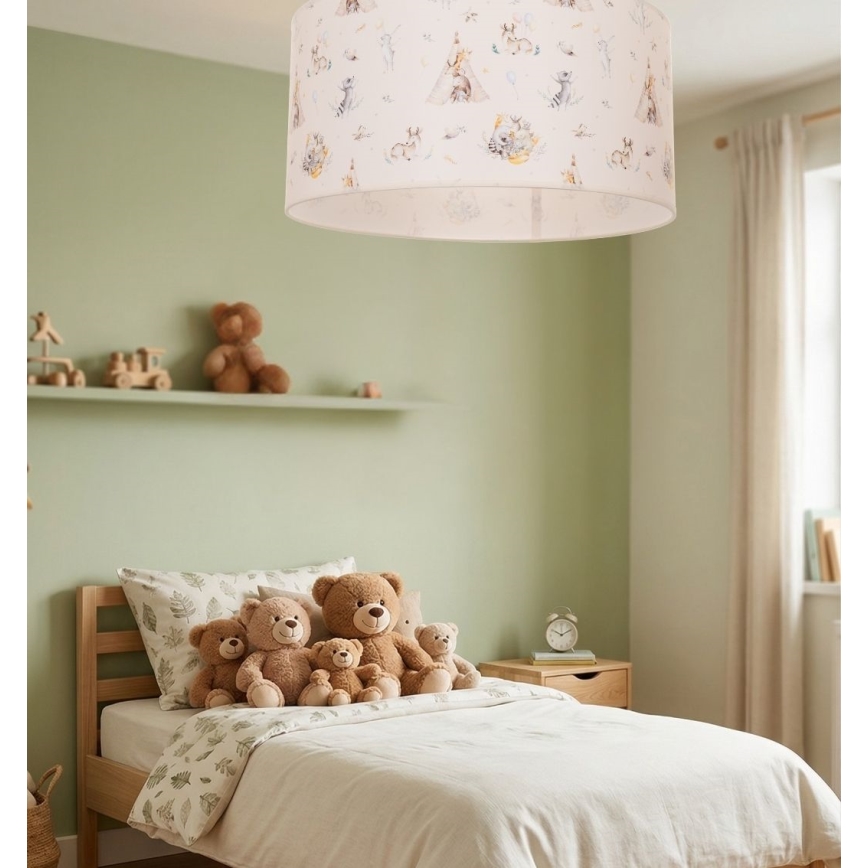 Kinder-Deckenleuchte KIDS ROOM 1xE27/60W/230V Ø 40 cm Tiermotive