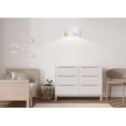 Kinder-Hängeleuchte an Schnur SWEET DREAMS 1xE27/60W/230V d 30 cm