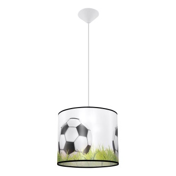 Kinder-Hängeleuchte FOOTBALL 1xE27/15W/230V d 30 cm Fußball