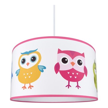 Kinder Hängeleuchte OWLS 1xE27/60W/230V