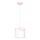 Kinder-Hängeleuchte SWEET 1xE27/15W/230V weiß/rosa/Schmetterling