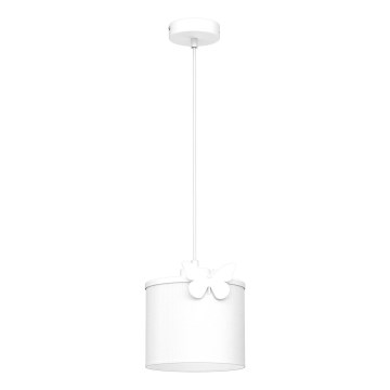 Kinder-Hängeleuchte SWEET 1xE27/15W/230V weiß/Schmetterling