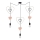 Kinder-Hängeleuchte TRIO 3xE27/20W/230V rosa/weiß/grau