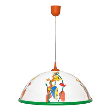 Kinder Kronleuchter auf dem Draht FISH 1x27/15W/230V