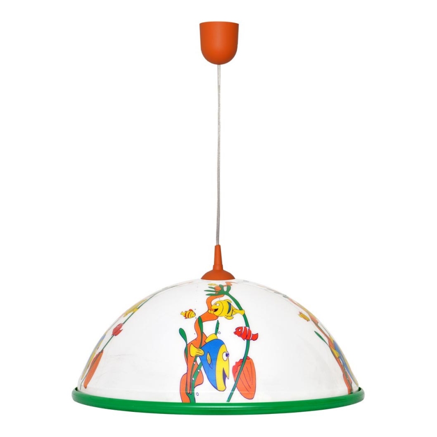 Kinder Kronleuchter auf dem Draht FISH 1x27/15W/230V
