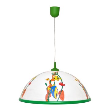 Kinder Kronleuchter auf dem Draht FISH 1x27/15W/230V