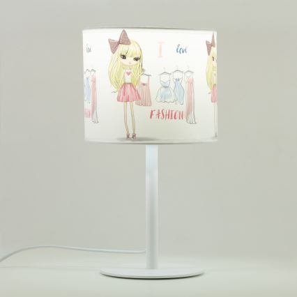 Kinder-Tischlampe GIRLS VIBES 1xE27/60W/230V Ø 18 cm Ich liebe Mode