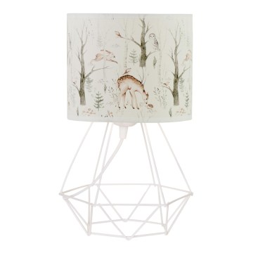 Kinder-Tischlampe KIDS ROOM 1xE27/60W/230V Ø 18 cm Tiermotive