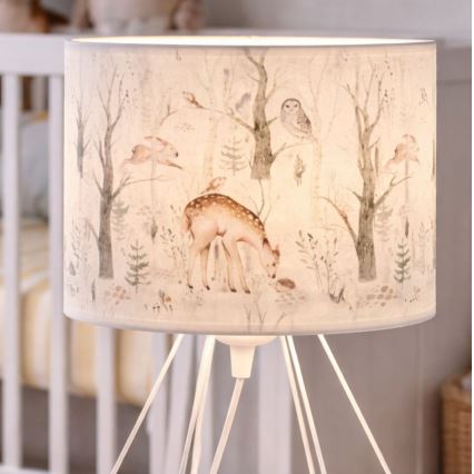 Kinder-Tischlampe KIDS ROOM 1xE27/60W/230V Ø 18 cm Tiermotive