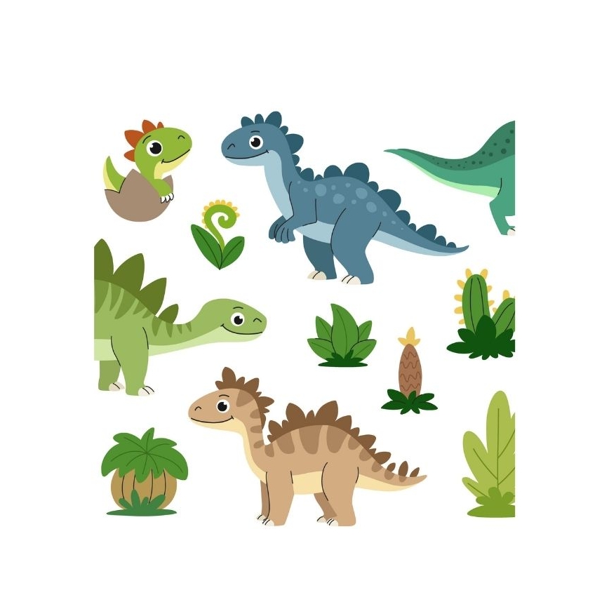 Kinder-Tischleuchte KIDS ROOM 1xE27/60W/230V Ø 18 cm Dinosaurier