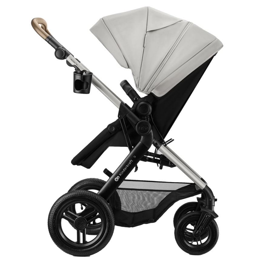 KINDERKRAFT - 3-in-1 Kombi-Kinderwagen MOOV 2 XL Air Grey