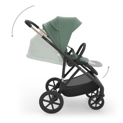 KINDERKRAFT - 3-in-1 Kombikinderwagen PRIME 3 Dunkelgrün