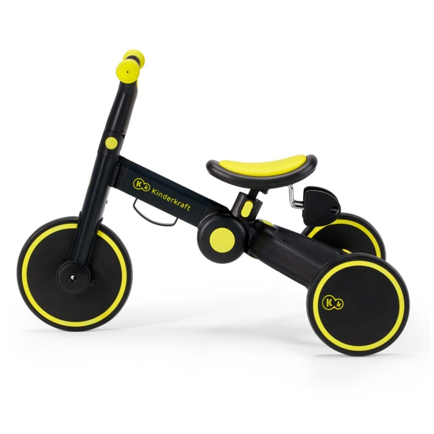 KINDERKRAFT - Kinderlaufrad 3in1 4TRIKE gelb/schwarz
