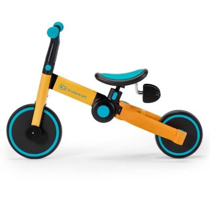 KINDERKRAFT - Kinderlaufrad 3in1 4TRIKE Gelb/Türkis
