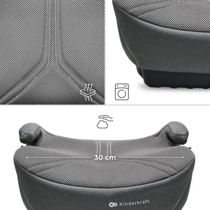 KINDERKRAFT - Auto-Sitzerhöhung I-BOOST 2 PRO i-Size 125–150 cm grau