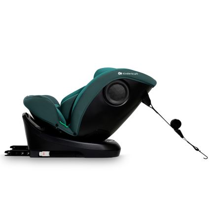 KINDERKRAFT - Autokindersitz I-GROW i-Size 40–150 cm mit drehbarer Basis, türkis