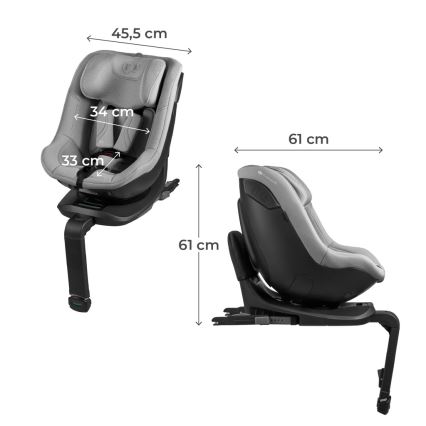 KINDERKRAFT - Autokindersitz I-GUARD PRO i-Size 61-105 cm grau