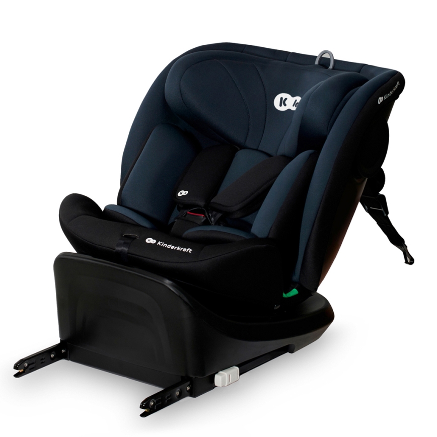 KINDERKRAFT - Autokindersitz mit Drehbasis I-GROW i-Size (40-150 cm) schwarz