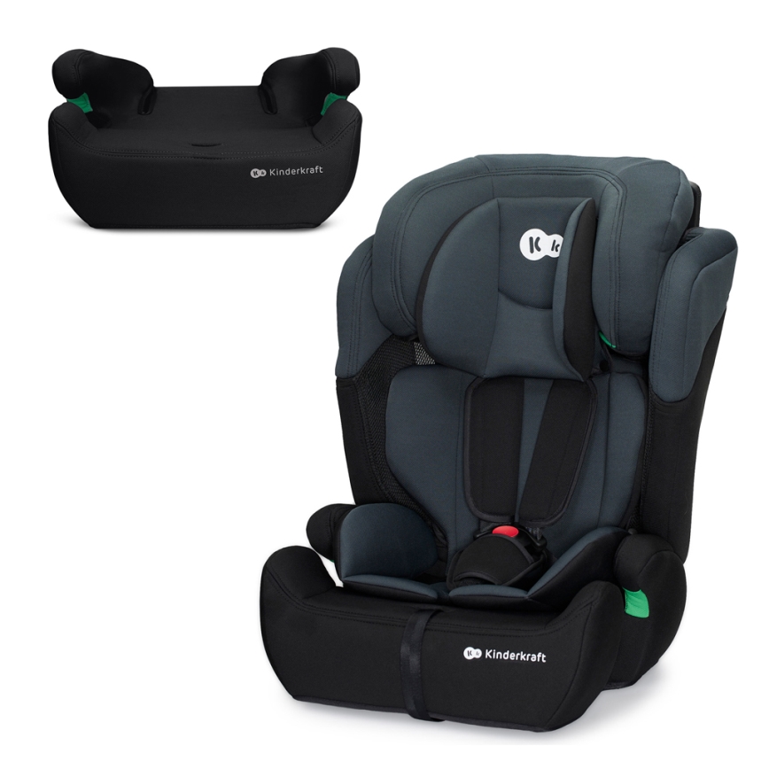 KINDERKRAFT - Autositz COMFORT UP i-Größe (76-150 cm) dunkelgrau