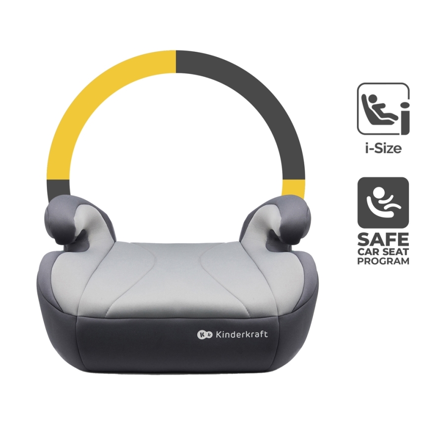 KINDERKRAFT - Autositzerhöhung I-BOOST i-Size 135-150 cm grau