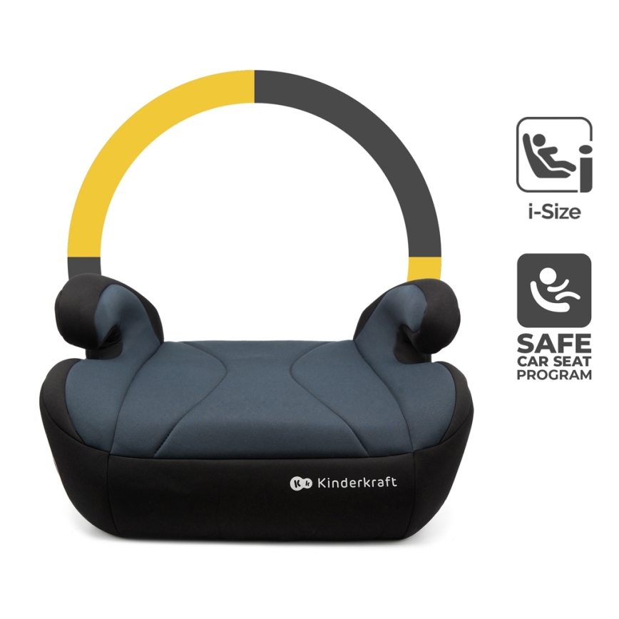 KINDERKRAFT - Autositzerhöhung I-BOOST i-Size 135-150 cm schwarz