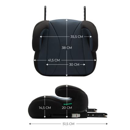 KINDERKRAFT - Autositzerhöhung I-BOOST i-Size 135-150 cm schwarz